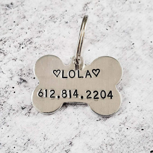 Custom Dog Bone Pet Identification Tag