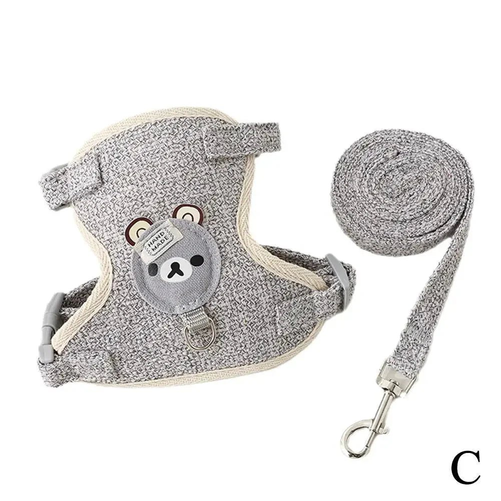 Undershirt Style Pet Leash Adjustable Cat Dog Harness Breathable Leash Convenient Pet Vest For Small Dog Cat Supplies