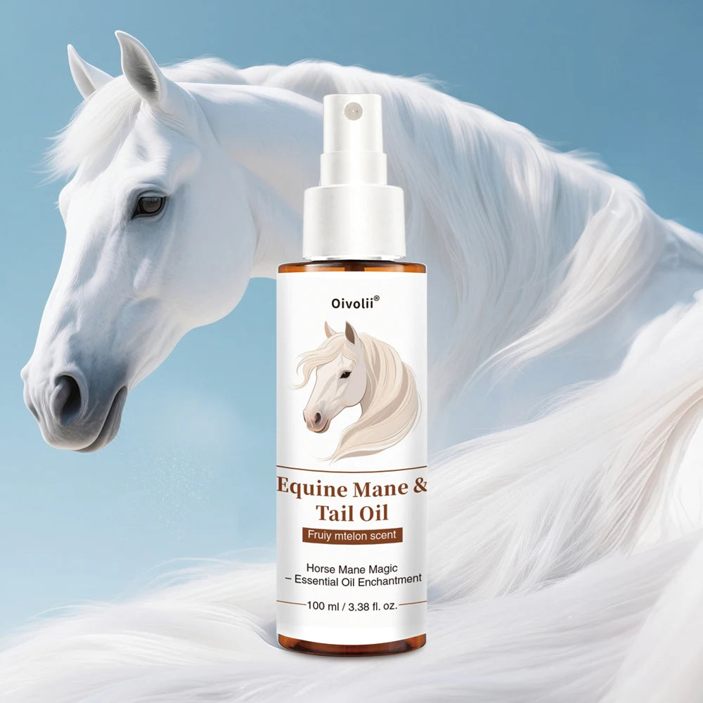 Horse Hair Care Oil Shiny Coat Mane Tail Growth
