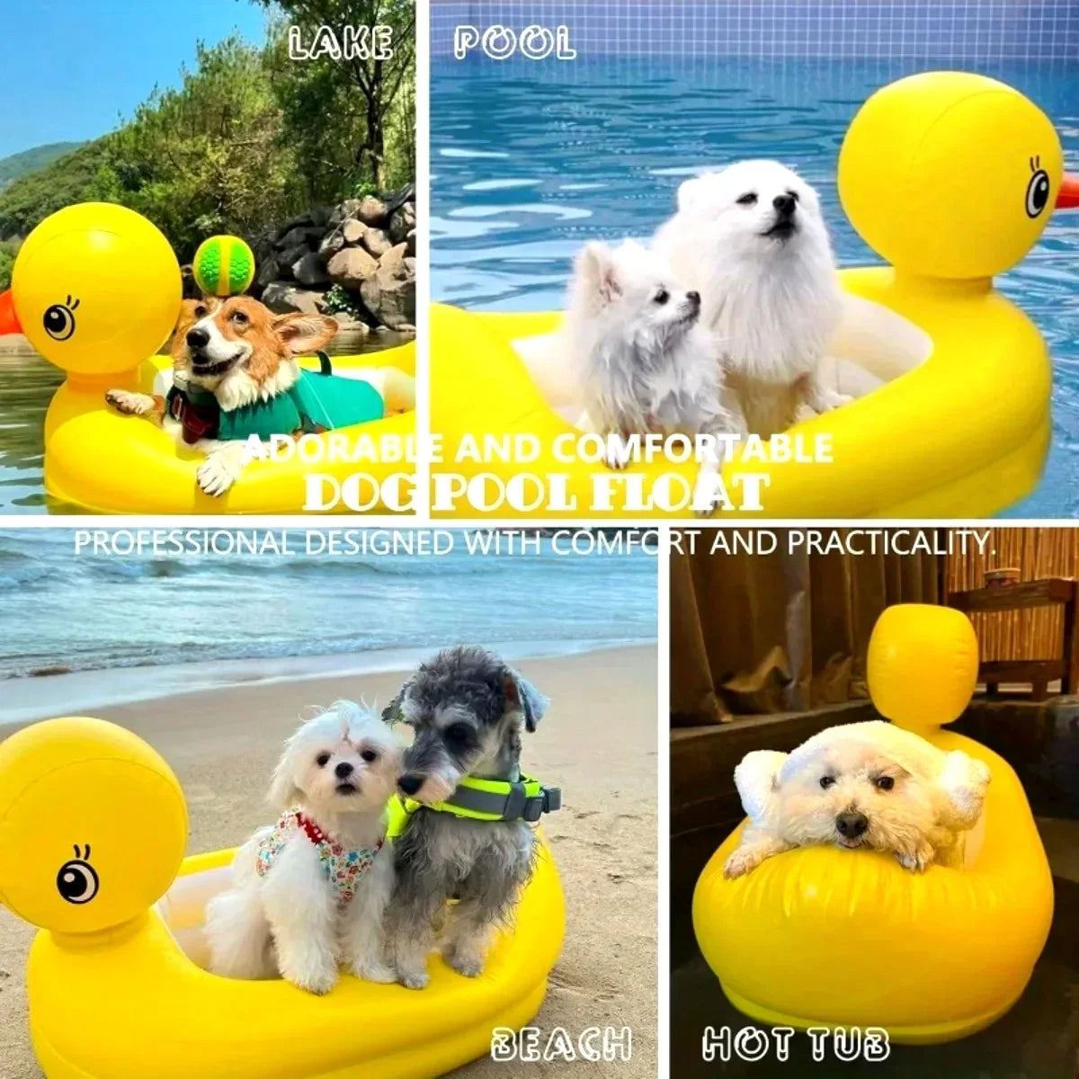 2in1 Dogs Pool Float