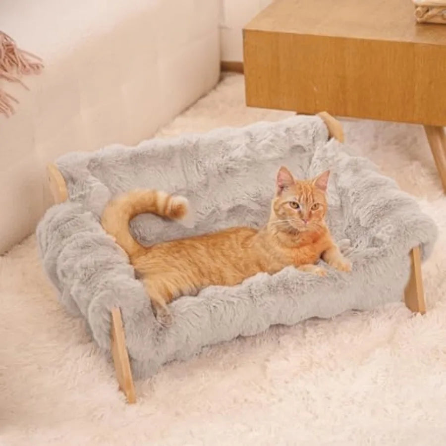Elevated Cat Couch Bed for Indoor