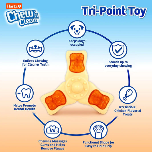 Hartz Chew ‘n Clean Chew Toy and Treat in One