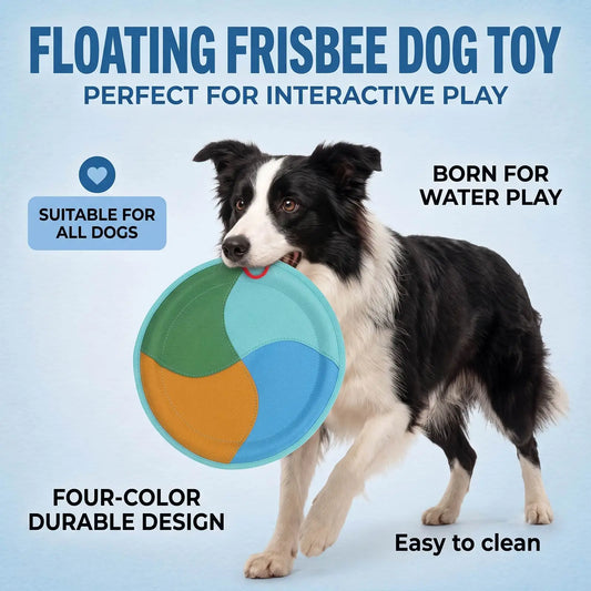 Floating dog frisbee toy