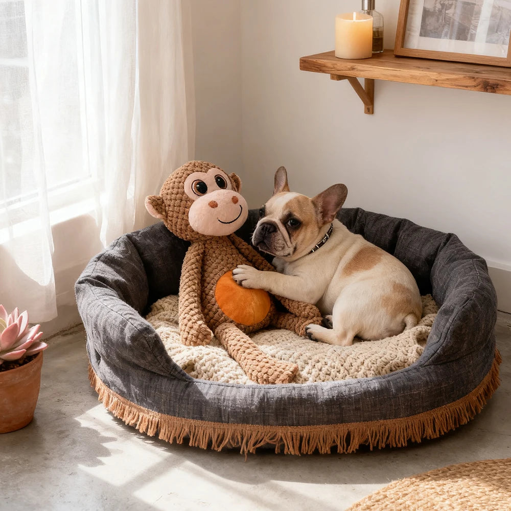Durable Long-Legged Monkey Squeaky