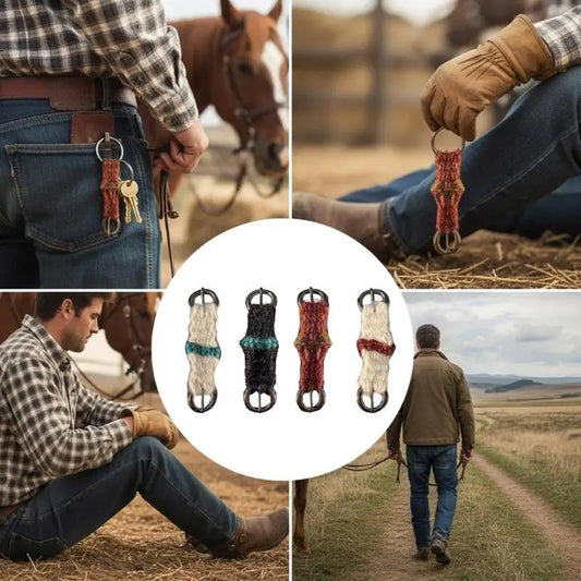 Saddles Keychain Braided Holder