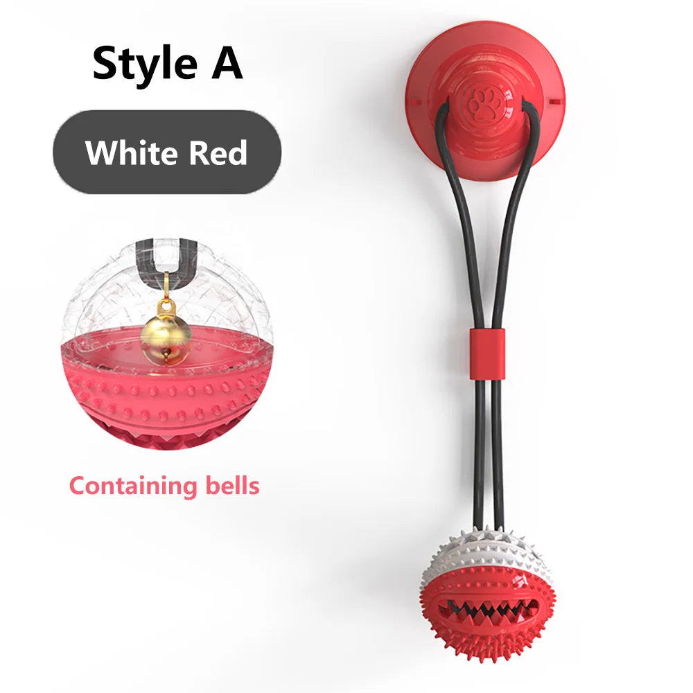 Tug Interactive Dog Ball Toy For Pet Chew Bite Tooth Cleaning Toothbrush Feeding Pet Supplies