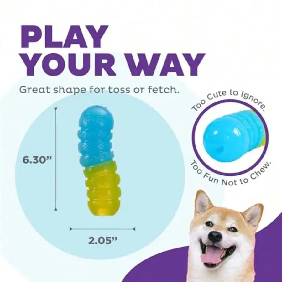 Gummiez Worm Dog Toy And Treat Stuffer,