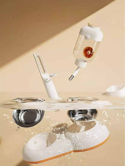 Automatic Pet Food and Water Dispenser Bowl