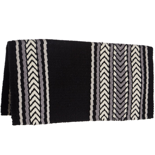 1425-4 Iron Horse 36inx34in New Zealand Wool Saddle Blanket MULTI