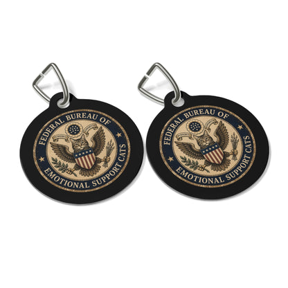 Federal Bureau of Emotional Support Cats Pet Tag