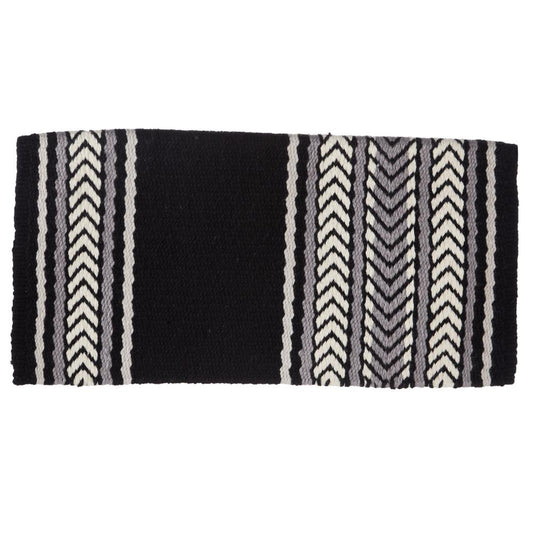 1425-4 Iron Horse 36inx34in New Zealand Wool Saddle Blanket MULTI