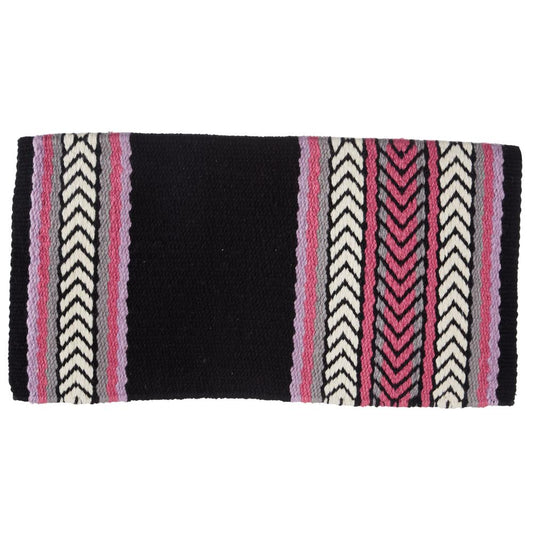 1425-5 Iron Horse 36x34 New Zealand Wool Saddle Blanket MULTI