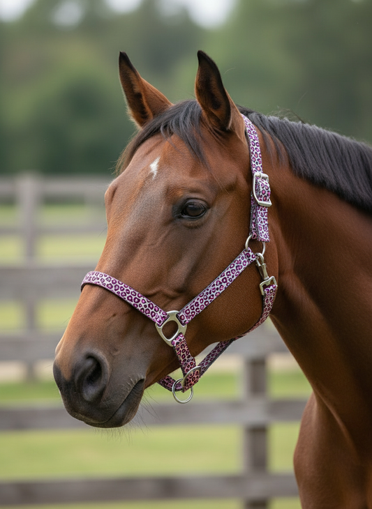 Catty Cowgirl Quick Release Nylon Horse Halter