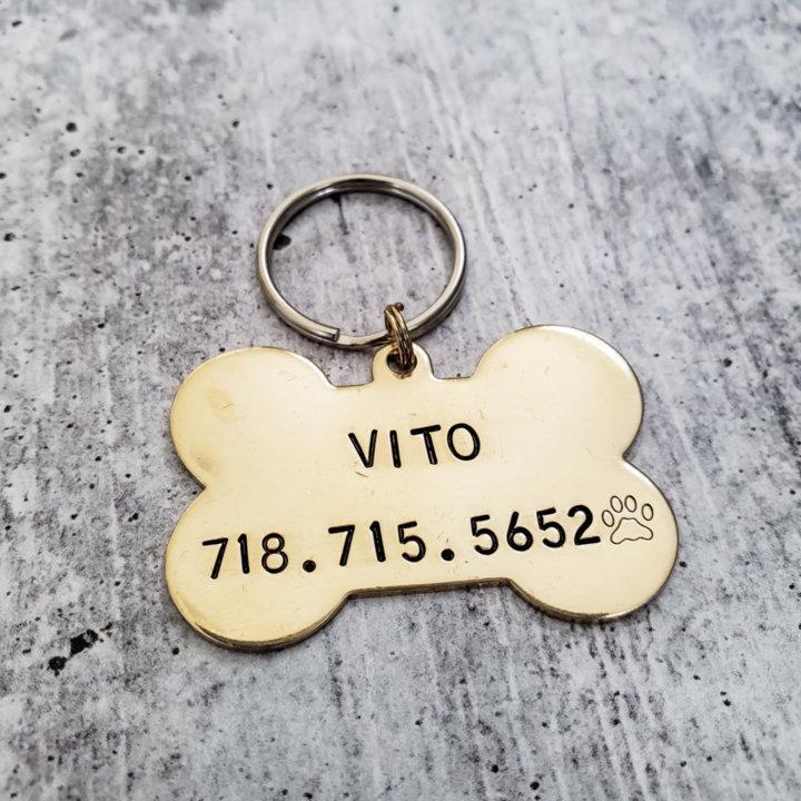 Custom Dog Bone Pet Identification Tag