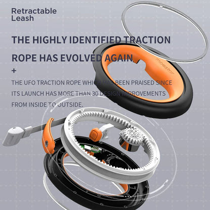 2 in 1 Retractable Dog Puppy LED Ring lighting Flexible Pet Traction Rope Leash