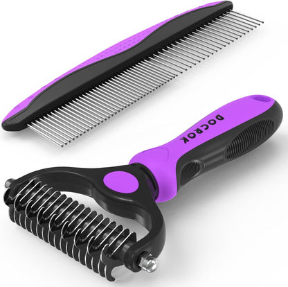 Pet Grooming Brush Comb Deshedding Dematting Tool Cats Dogs