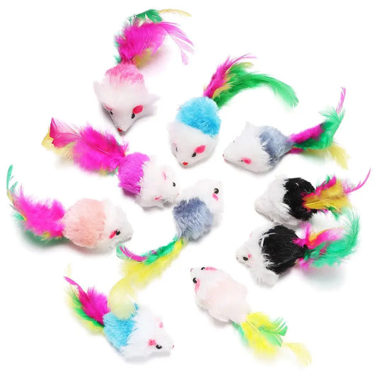 10Pcs Cat Mouse Toys