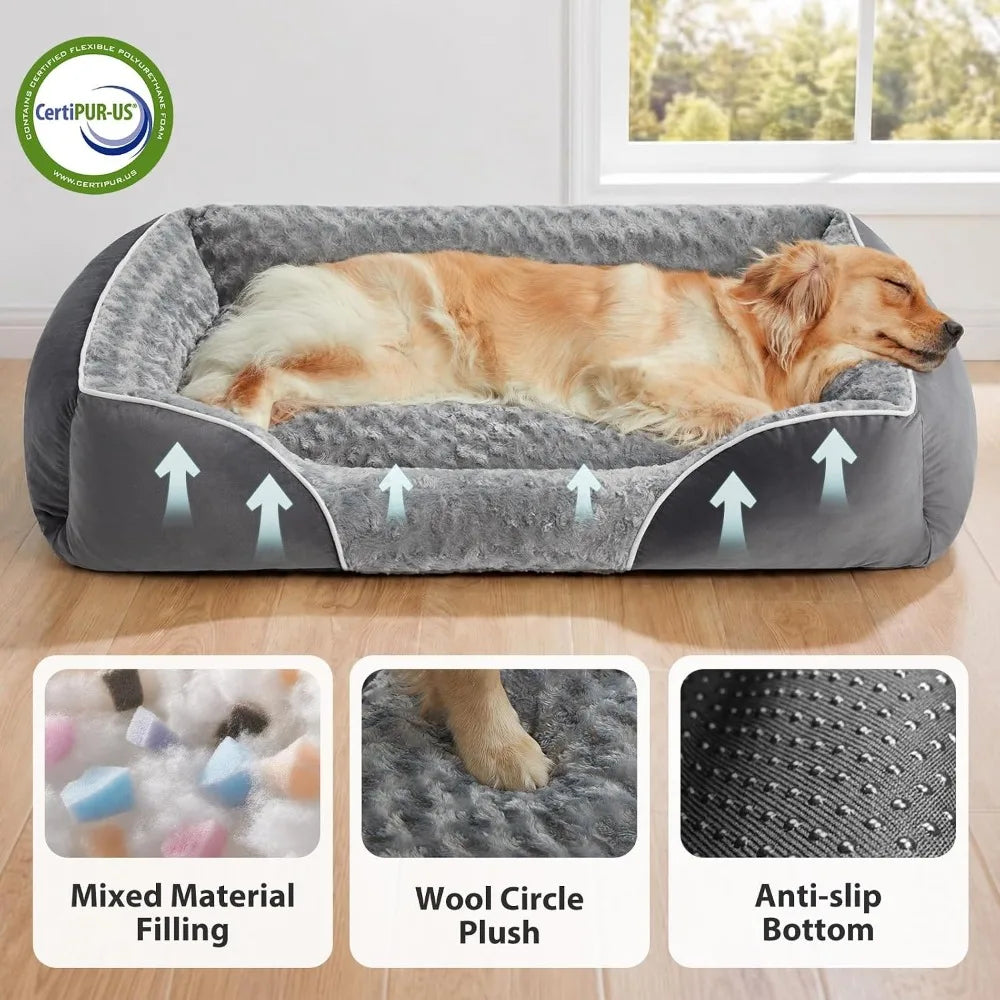 Medium Dog Bed with Orthopedic Foam,