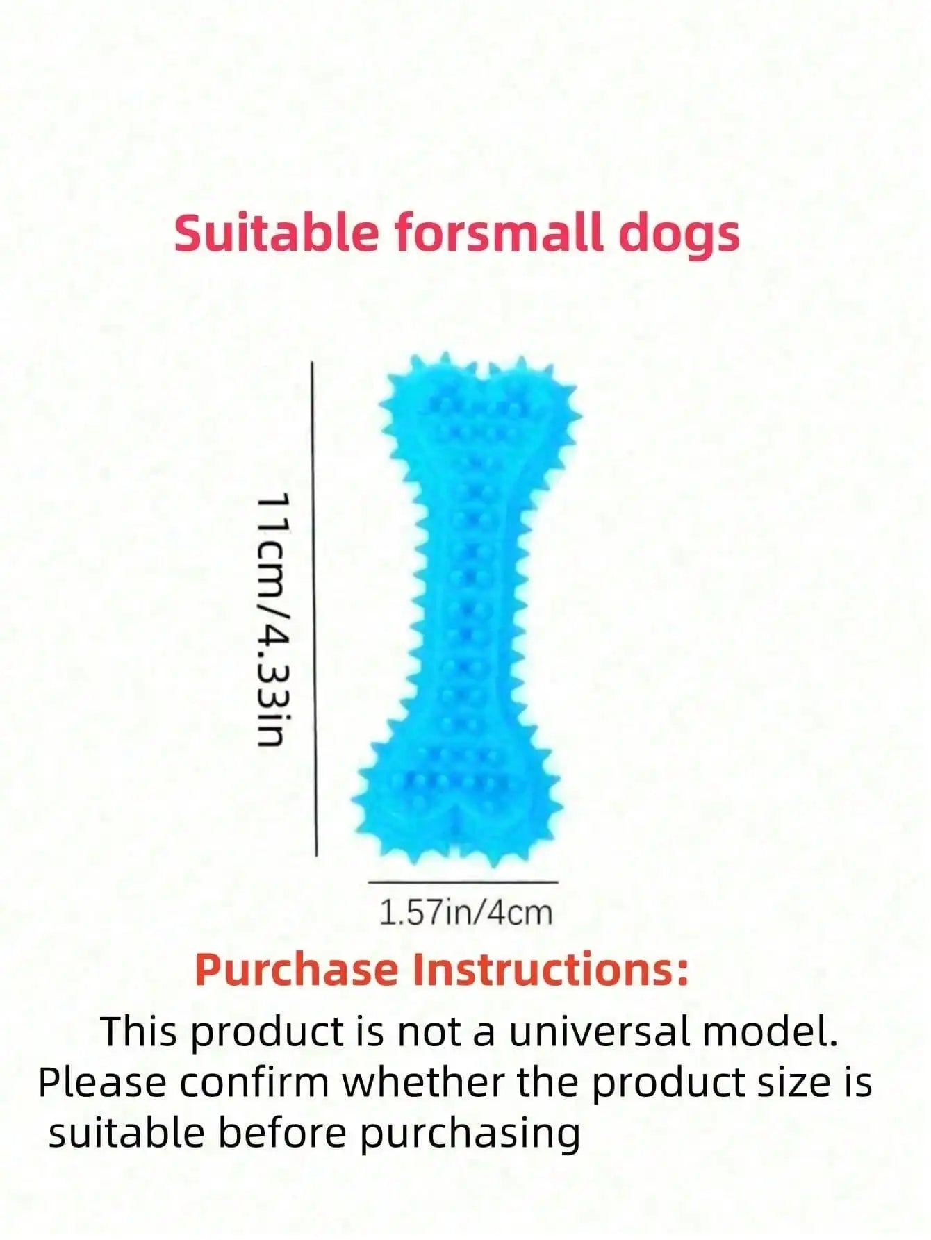 Bone Shape Rubber Dog Chew