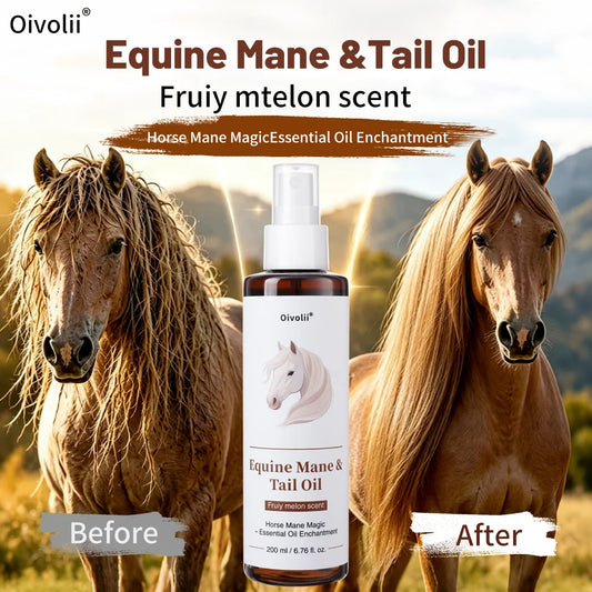 Horse Hair Care Oil Shiny Coat Mane Tail Growth