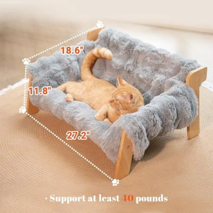 Elevated Cat Couch Bed for Indoor