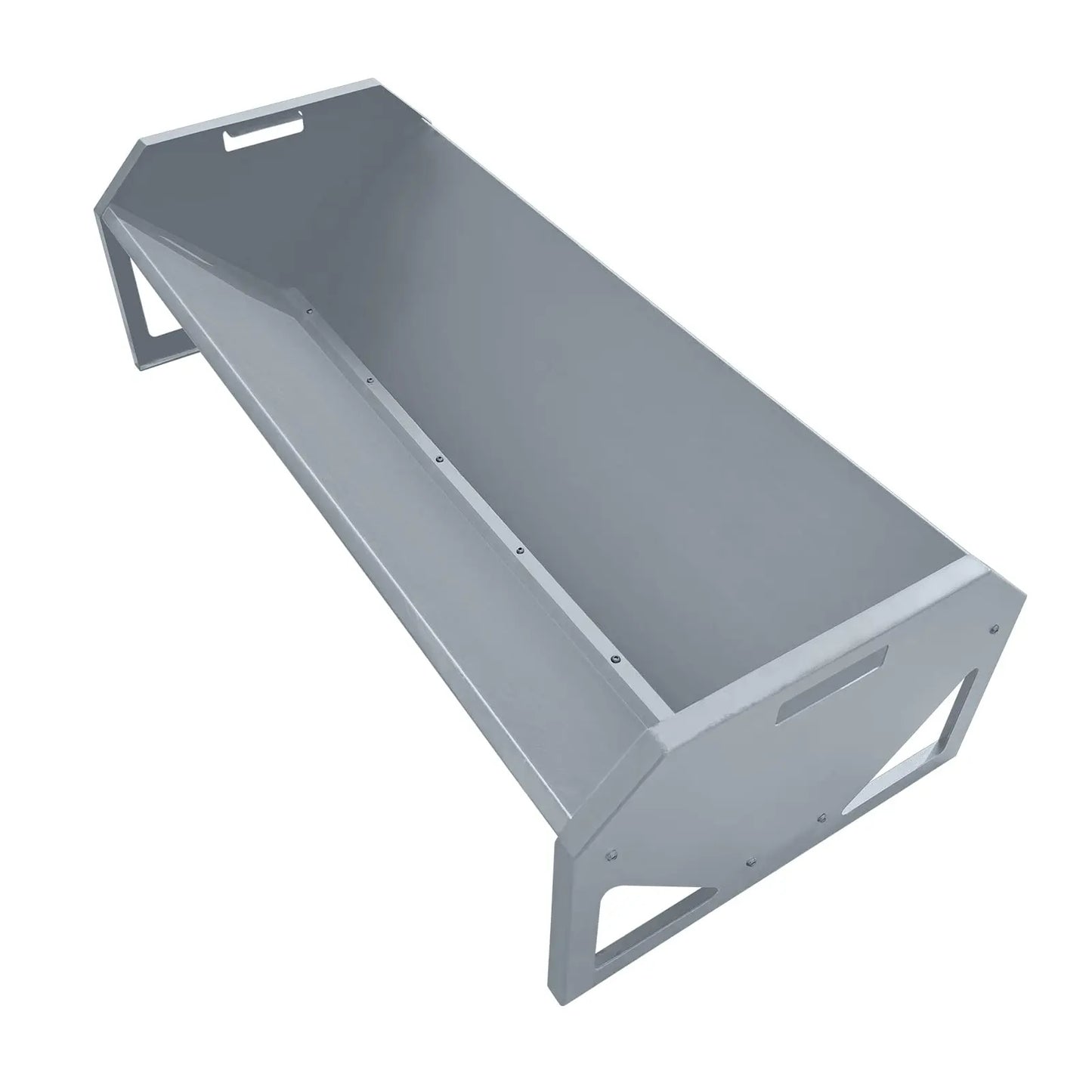 22 Gallon Heavy Duty Galvanized Steel Livestock Feeder Hay Trough Rustproof