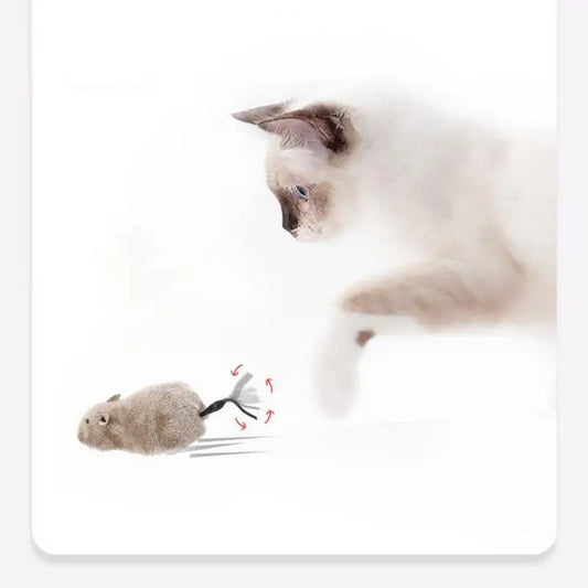 1Pc Lifelike Plush Mouse Running Rat