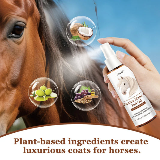 Horse Hair Care Oil Shiny Coat Mane Tail Growth