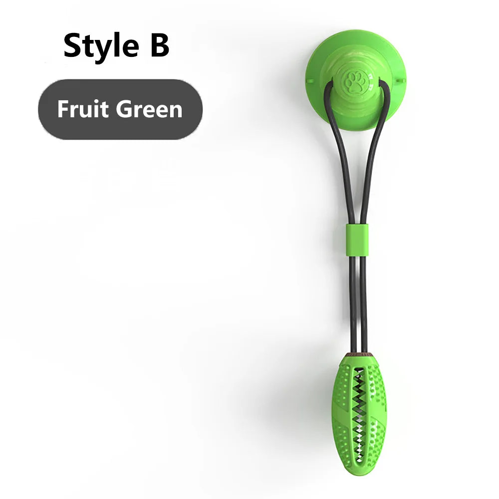 Tug Interactive Dog Ball Toy For Pet Chew Bite Tooth Cleaning Toothbrush Feeding Pet Supplies