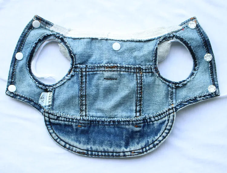 Cool Dog Jean Jacket Vest with D-Ring Hoodies