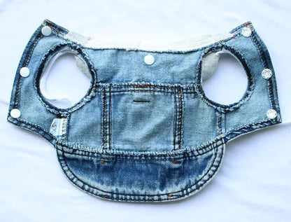 Cool Dog Jean Jacket Vest with D-Ring Hoodies