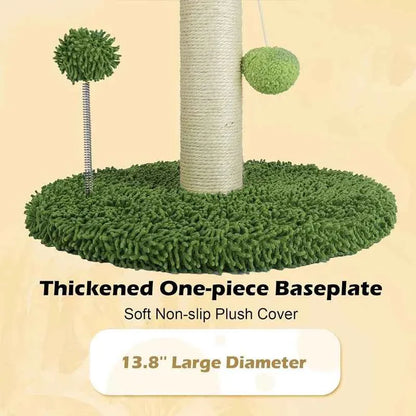 Cat Scratching Post Tree 65cm – Sisal Rope Scratch Tower with Hanging Toys