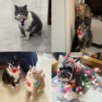 Colorful Plush Ball Cat Toys