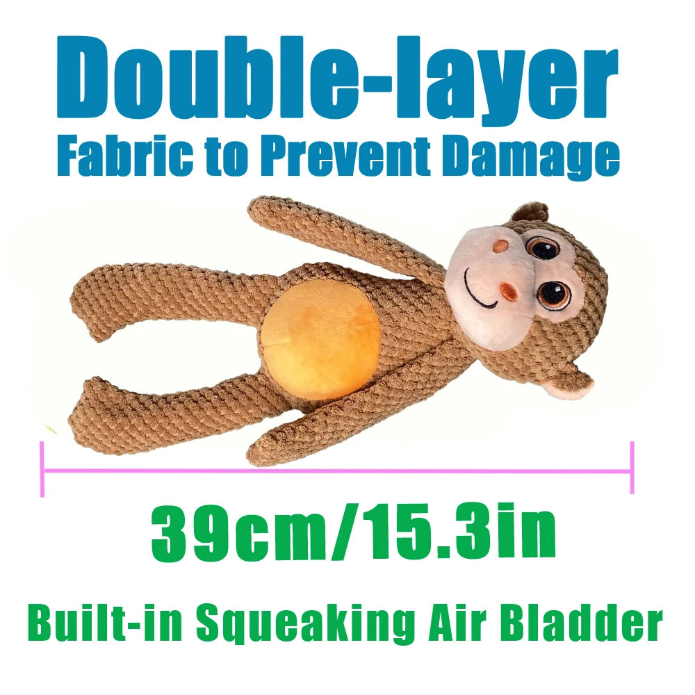 Durable Long-Legged Monkey Squeaky