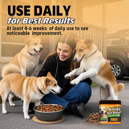 NUTRIDOG Dog Allergy Itch Relief Chews