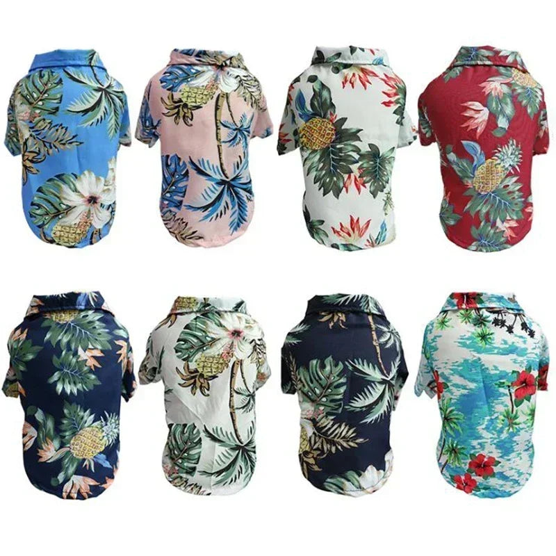 Hawaiian Style Pet Dog Clothes S
