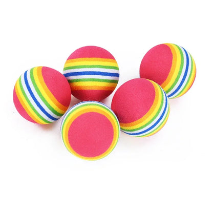 Rainbow EVA Cat Toy Balls