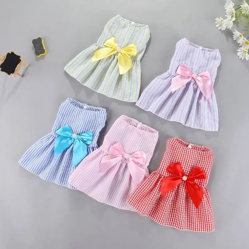 Dog Flower Princess Dress