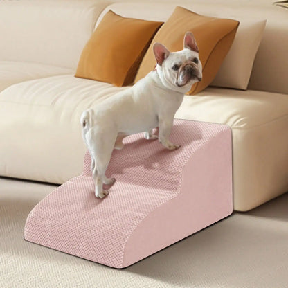 Dog Stairs & Ramp - High-Density Foam Pet Steps, Extra-Wide