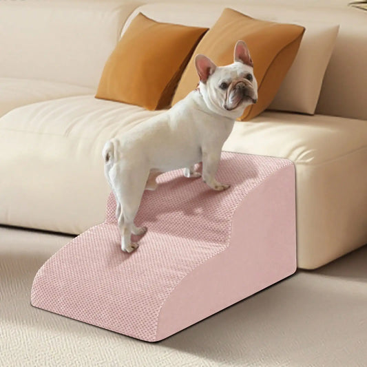 Dog Stairs & Ramp - High-Density Foam Pet Steps, Extra-Wide