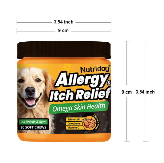 NUTRIDOG Dog Allergy Itch Relief Chews