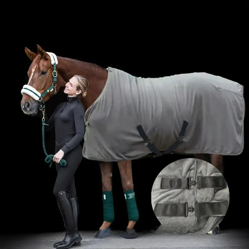 Single Layer Velvet Warm Horse Clothes