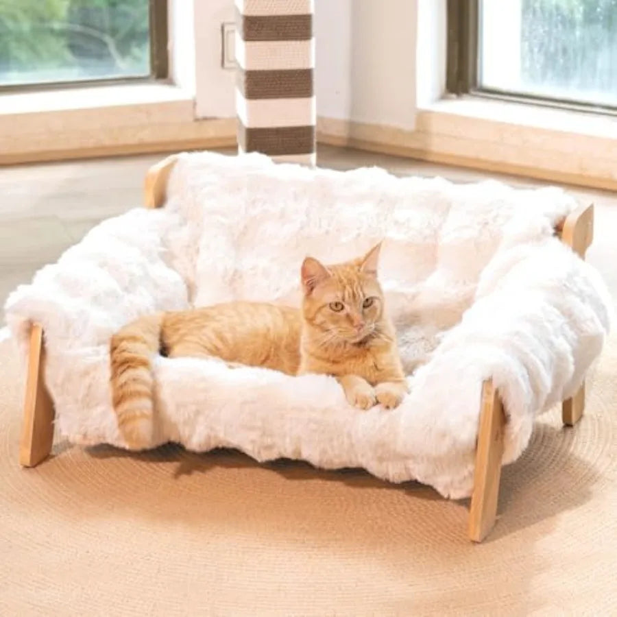 Elevated Cat Couch Bed for Indoor