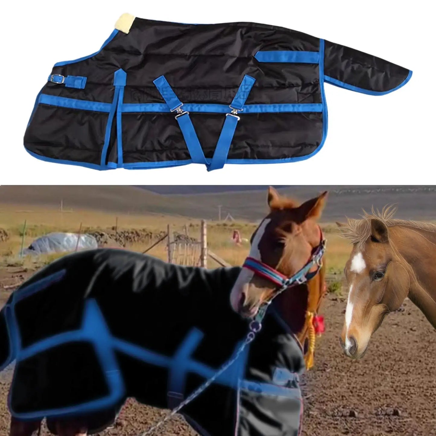 Horse Rain Sheet Waterproof Warm Clothing