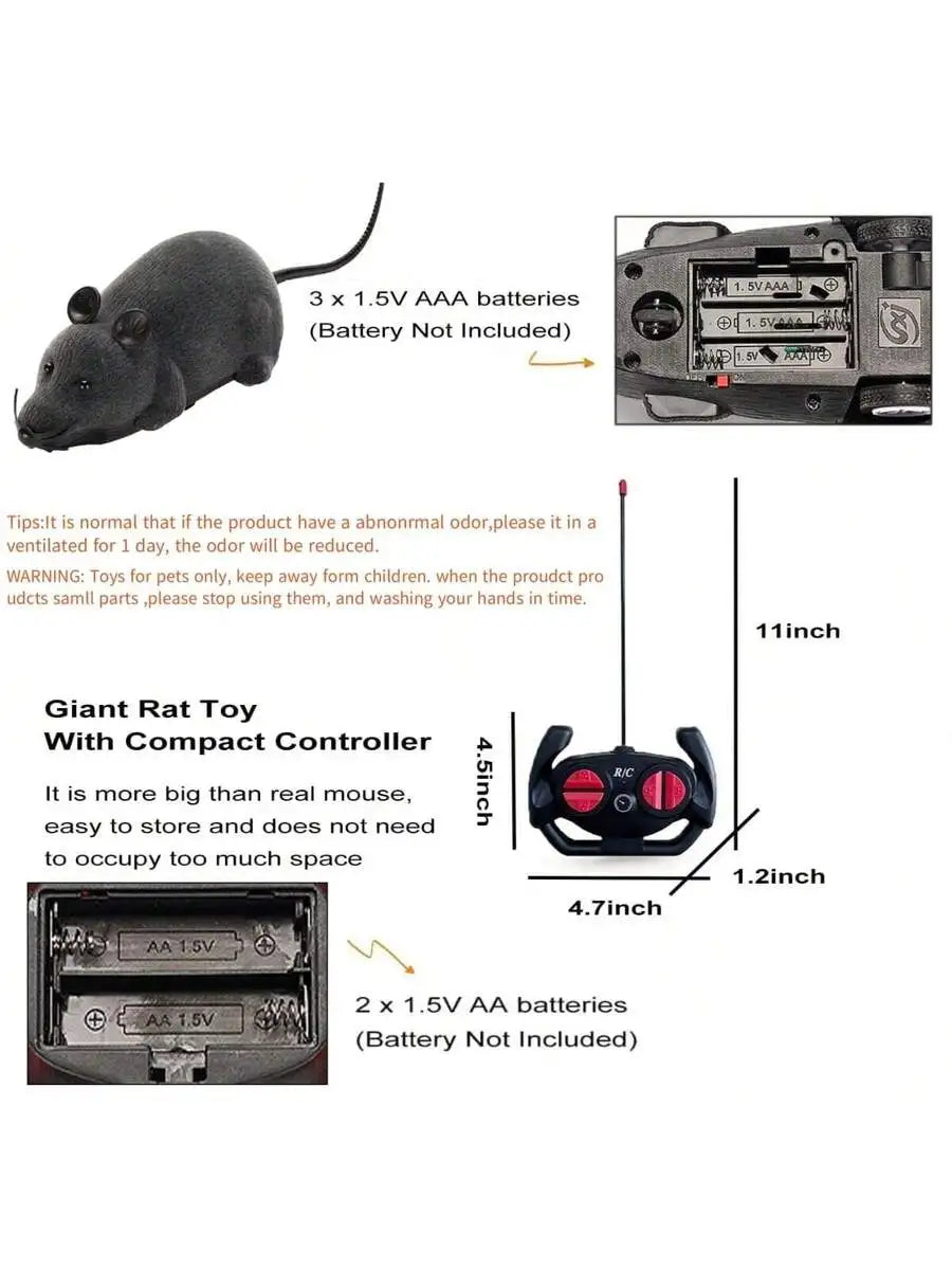 Remote Control Rat Toy For Pets