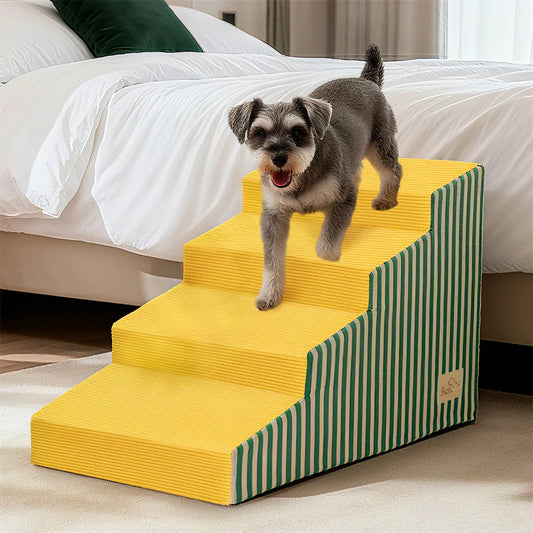 3/4/5 Steps High-Density Foam Dog Stairs