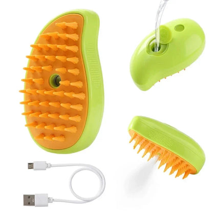 Steam Pet Brush 3-in-1
