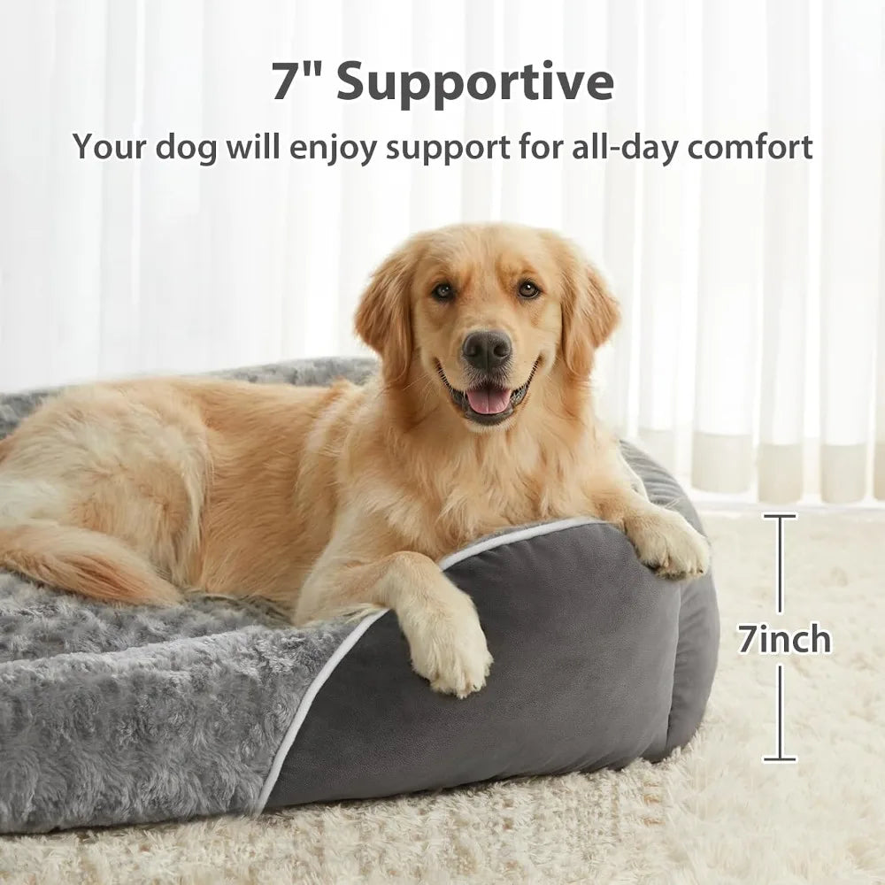 Medium Dog Bed with Orthopedic Foam,