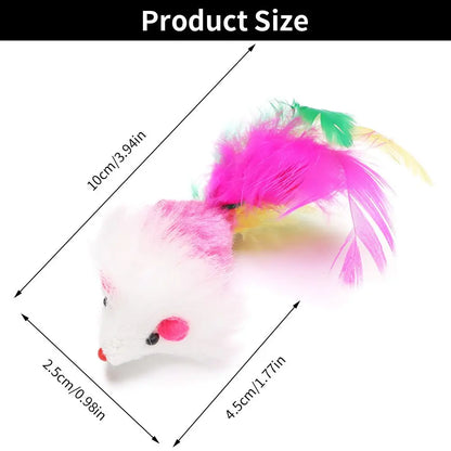 10Pcs Cat Mouse Toys
