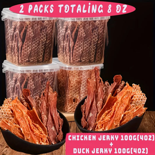 Dog Treats Assorted Pack – High-Protein Dried Chicken & Duck, Freeze-Dried Egg Yolk
